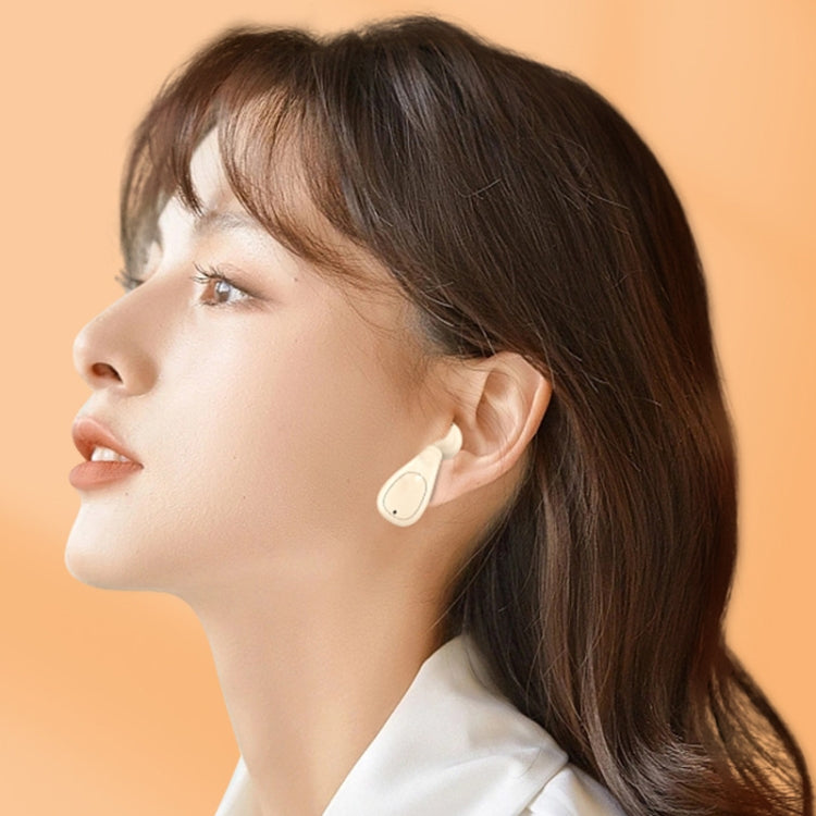 Semi-In-Ear Bluetooth Earphones Gaming And Sports Wireless Earphone, Packing: Box(White) by bashfashion