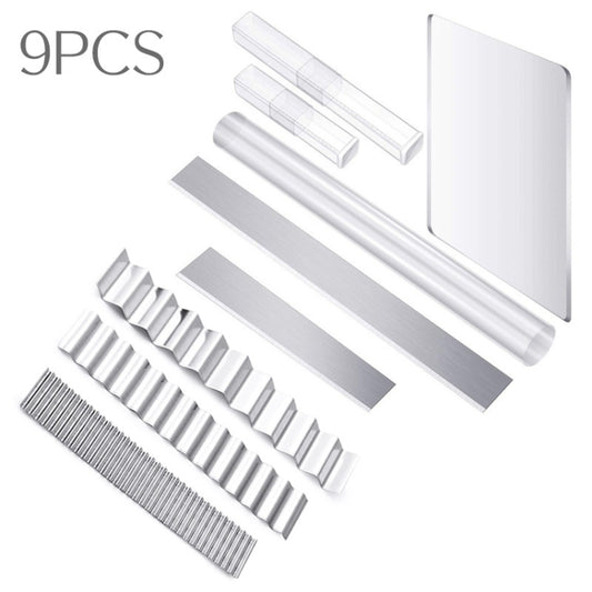 9-in-1 Acrylic Clay Pottery Tools Wave Straight Sculpting Tools(15K) by bashfashion