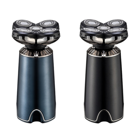 Men Multifunctional Electrical Shaver Rechargeable 5-Blade Shaving Razor(Dark Blue) by bashfashion