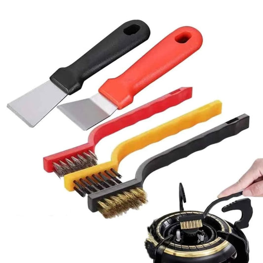 5pcs /Set Multifunctional Kitchen Stove Cleaning Brush Set Range Hood Sink Gap Brush by bashfashion
