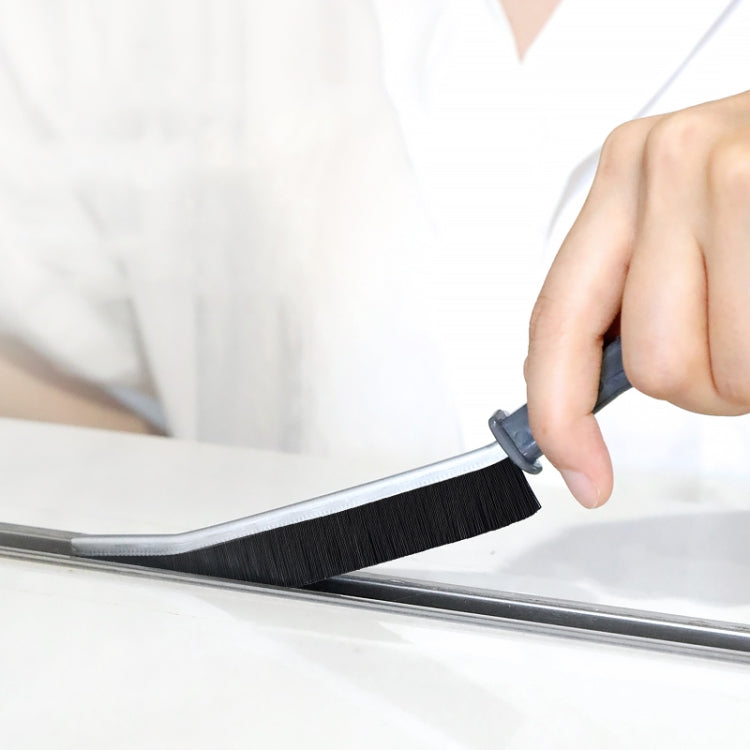 Bathroom Kitchen Tile Corner Cleaning Brush Multifunctional Window Crevice Groove Stiff Brush(White) by bashfashion