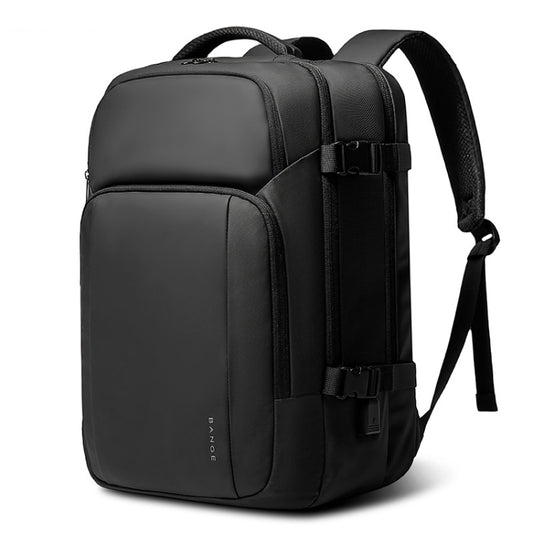 BANGE BG-7690 Mens Business Double-Shoulder Backpack Large Capacity Waterproof Traveling Computer Bag(Black) by BANGE