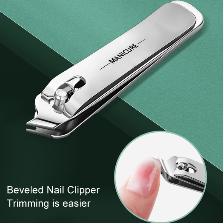 4pcs /Set Stainless Steel Nail Knife Set Household Portable Rotating Bag Nail Cutting Tool, Color: Light Pink by bashfashion