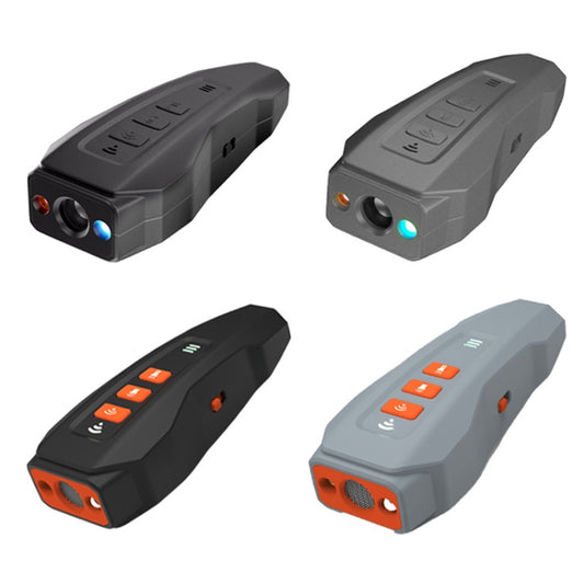 LED Flashing Light Handheld Ultrasonic Bark Arrester Frequency Conversion Dog Training Device(Black+Orange) by bashfashion