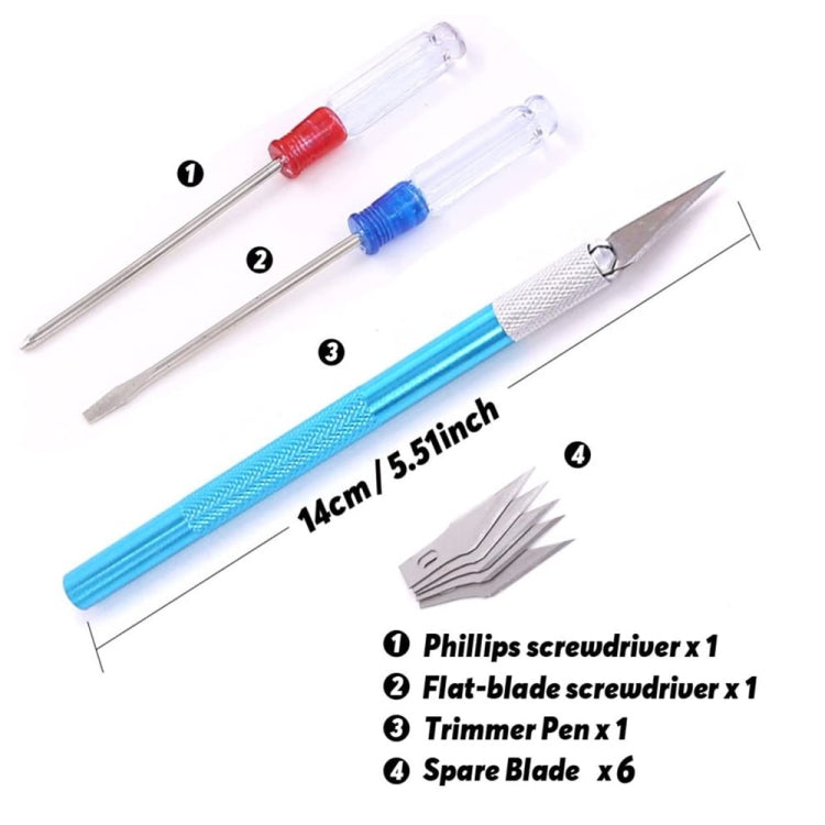 21-in-1 Modeler Basic Tools Craft Set For Gundam Car Model Building by bashfashion