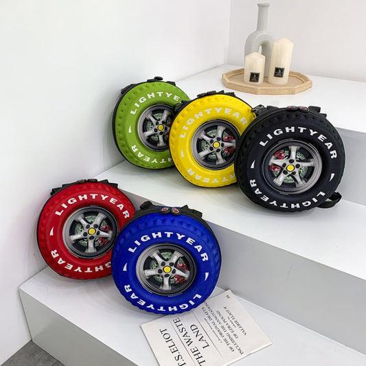 Children EVA Tire Shape Schoolbag Kindergarten Shoulder Bag(Black) by bashfashion