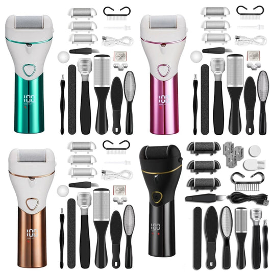 10pcs/set Household Electric Dead Skin Peeling Foot Grinder, Color: Blue by bashfashion