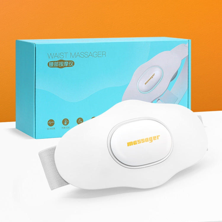 Y2 EMS Pulse Hot Compress Lumbar Massager Multifunctional Voice Broadcast Massage Belt(White) by bashfashion