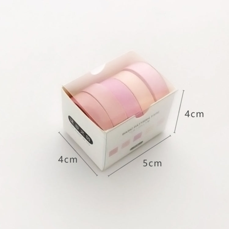 5rolls /Box 3m Washi DIY Decoration Handbook Tape Set, Color: Spring Bud by bashfashion