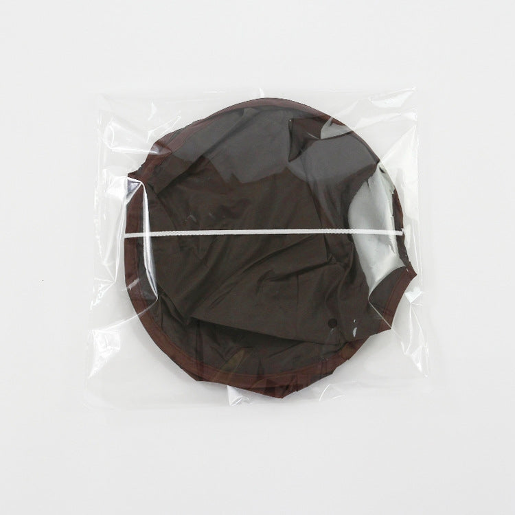 Beard Shaving Apron Convenient Polyester Umbrella Shape Hairdressing Cape(Silver Gray) by bashfashion