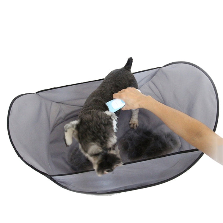 Pet Shaving Bibs Prevent Pet Hair From Falling To Ground(Light Gray) by bashfashion
