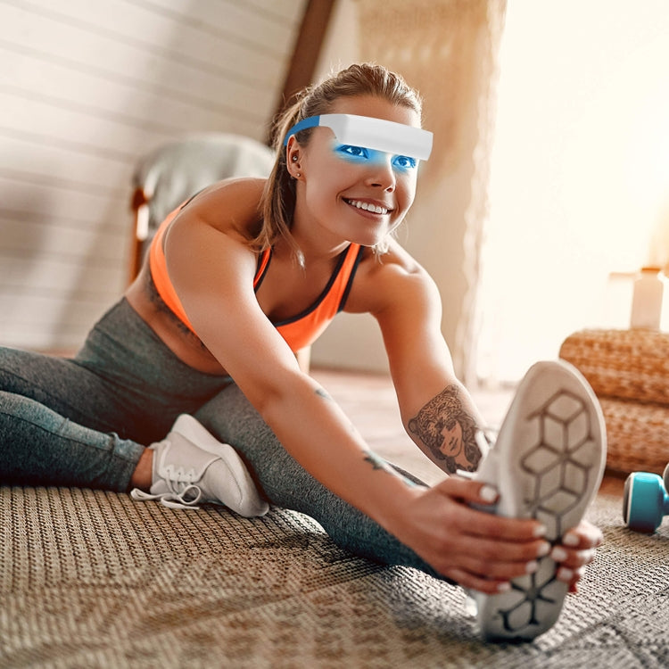 SAD Light Therapy Glasses Wearable UV-Free Blue & White LED Light Therapy Lamp Japanese Version by bashfashion