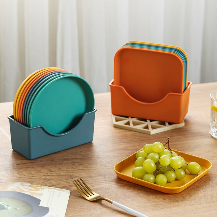 Plastic Base for Plates Within 6 inch Dish Organizer(Orange) by bashfashion