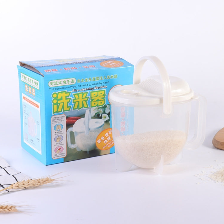 Home Kitchen Rice Washing Sieve Rice Washer Convection Plastic Rice Panner(Color Box) by bashfashion