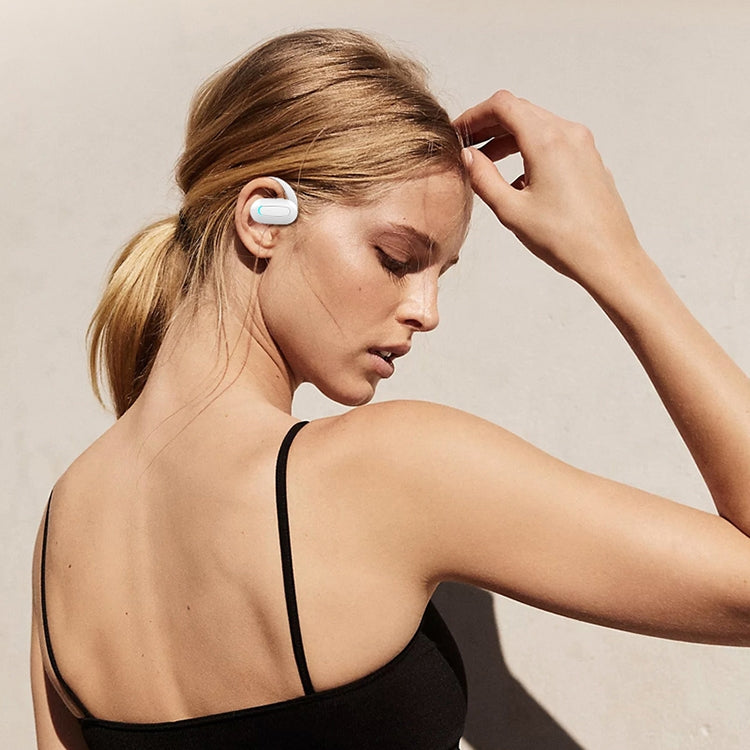 M-F9 Rotatable Ear-mounted ENC Call Noise Reduction Bluetooth Stereo Sports Earphones(White) by bashfashion