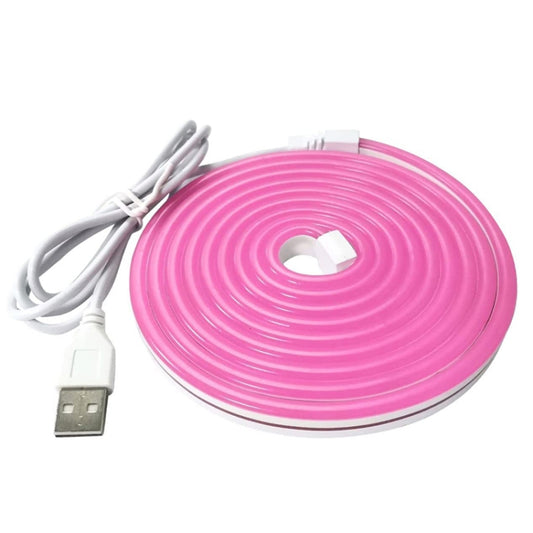 2m 5V LED Light Strip USB Flexible Neon Silicone Soft Strips Set(Warm Color) by bashfashion