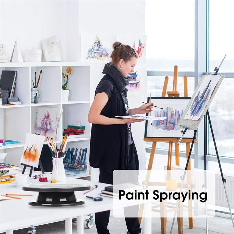 11 Inch Cake Turntable Rotating Round Cake Stand Anti-skid DIY Cake Decorating Tools(Black) by bashfashion