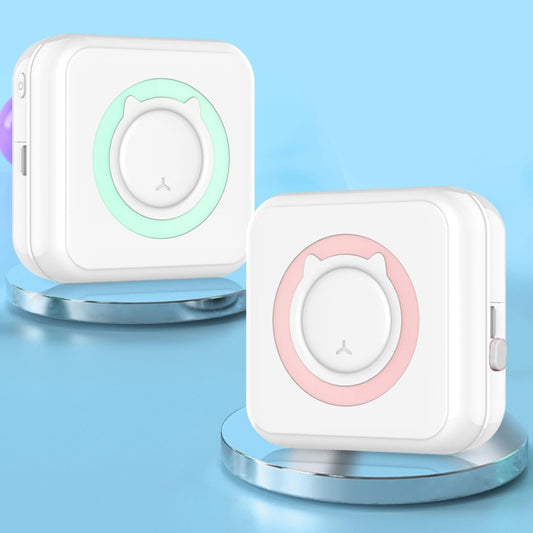 C15 Mini Student Bluetooth Inkless Photo Label Thermal Printer, Spec: Pink+5 Stickers+5 Paper+3 Color Paper by Huawei