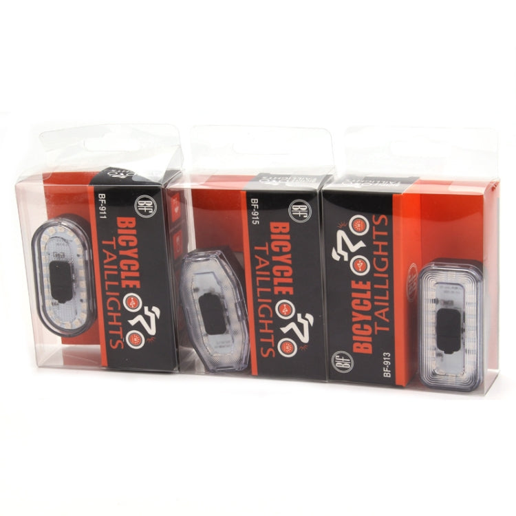 BF-911 Rechargeable 60 Lumen Colorful Light Bicycle Bike Tail Light Helmet Warning Light by bashfashion