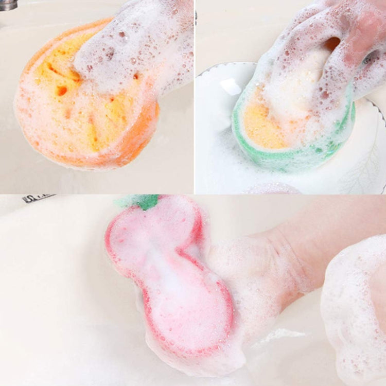 Fruit Model Thickened Sponge Dishcloth Rag Dish Towel, Style: Cantaloupe by bashfashion