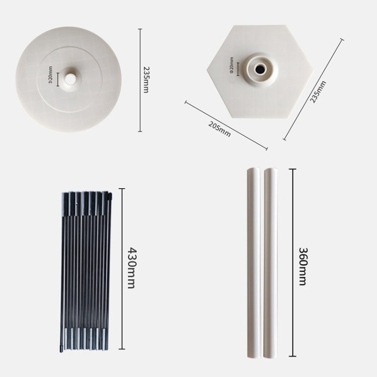 108 x 120 Inch Balloon Arch Stand Set Holiday Party Decoration Props by bashfashion