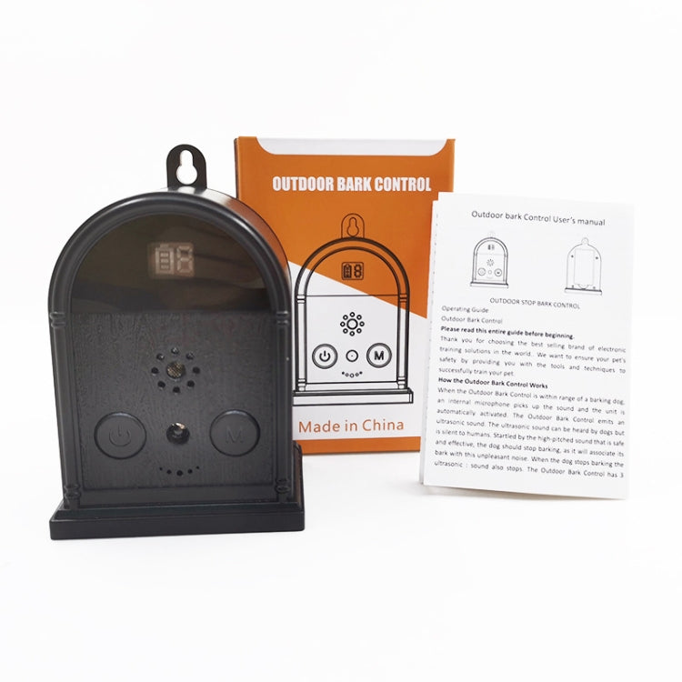 Outdoor Digital Display Adjustable Ultrasonic Bark Stopper Portable Pet Trainer by bashfashion