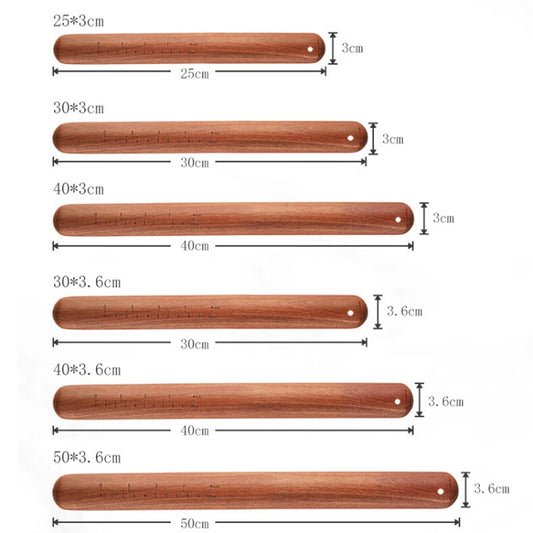 30x3.6cm Home Wooden Rolling Pin Nonstick Red Sandalwood Rolling Stick by bashfashion