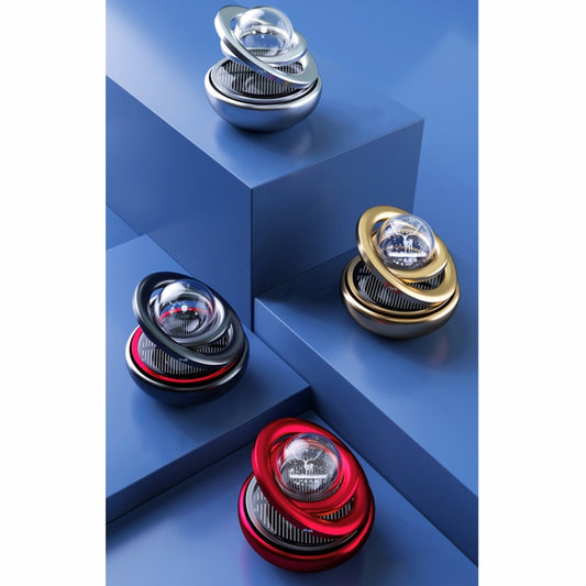 Interstellar Vast Solar Rotating Car Aromatherapy Ornaments, Color: Gold by bashfashion