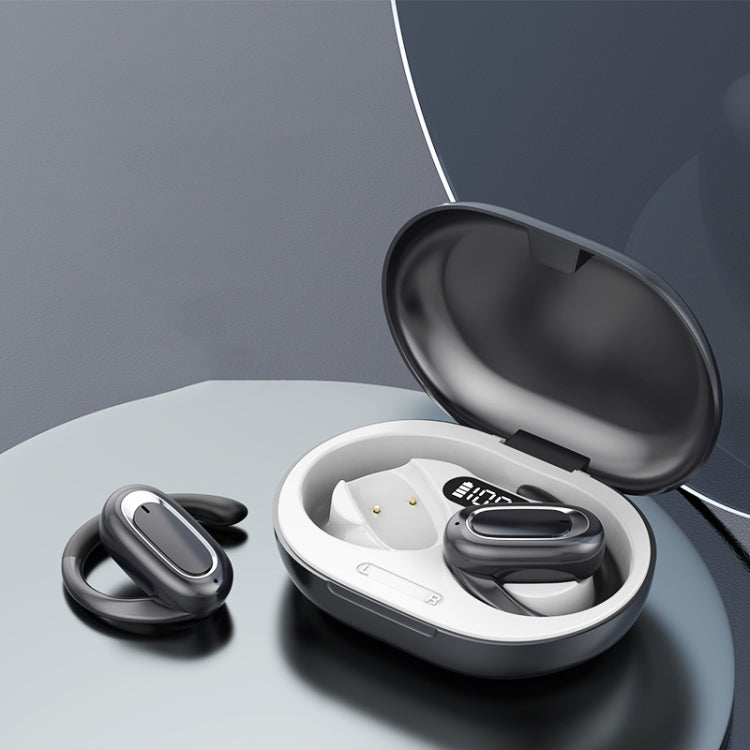 T35 OWS Adjustable Ear-Hook Call Noise Reduction Wireless Bluetooth 5.3 Earphones(White) by bashfashion