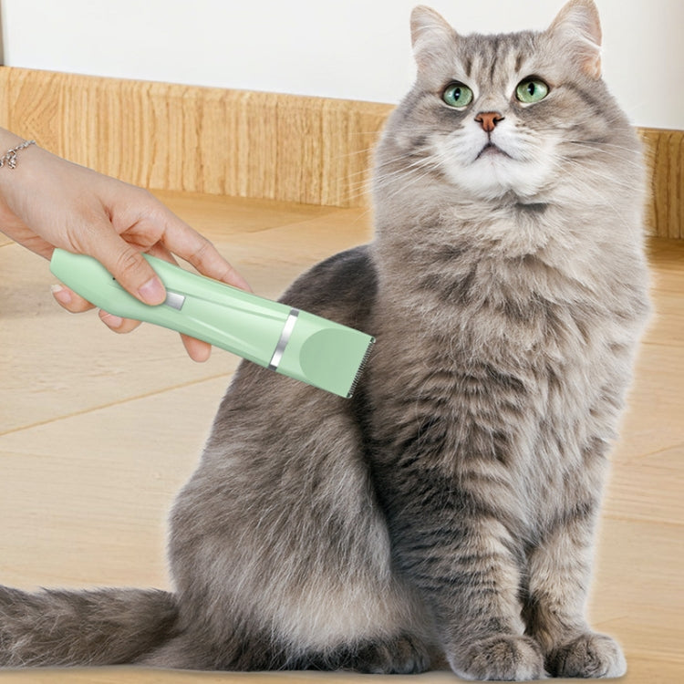 Multifunctional Pet Electric Shaver Cat And Dog Hair Clipper, Color: 4-in-1 White by bashfashion