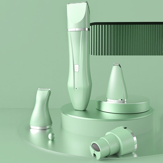 Multifunctional Pet Electric Shaver Cat And Dog Hair Clipper, Color: 4-in-1 White by bashfashion