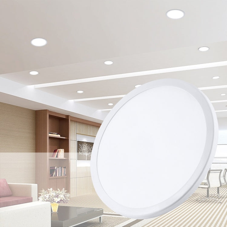 LED Round Ultra-thin Downlight Adjustable Recessed Panel Light, Power Source: 8W(Warm Light) by bashfashion