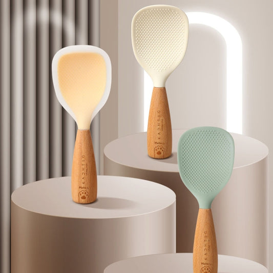 Kacheeg Household Food Grade Standing Non-Stick Rice Ladle Rice Cooker Spoon(Green) by Kacheeg