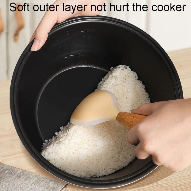 Kacheeg Household Food Grade Standing Non-Stick Rice Ladle Rice Cooker Spoon(White) by Kacheeg