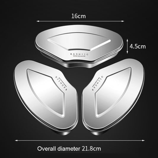 Kacheeg Stainless Steel Fan-Shaped Steamer Tray Household Childrens Supplementary Food Steampak, Specification: Medium Steamed Box+Cover by Kacheeg