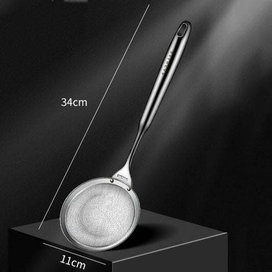 Kacheeg 304 Stainless Steel Soymilk Spoon Kitchen Oil Filter Ladle, Size: 11 x 34cm by Kacheeg