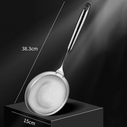 Kacheeg 304 Stainless Steel Soymilk Spoon Kitchen Oil Filter Ladle, Size: 15 x 38.3cm by Kacheeg