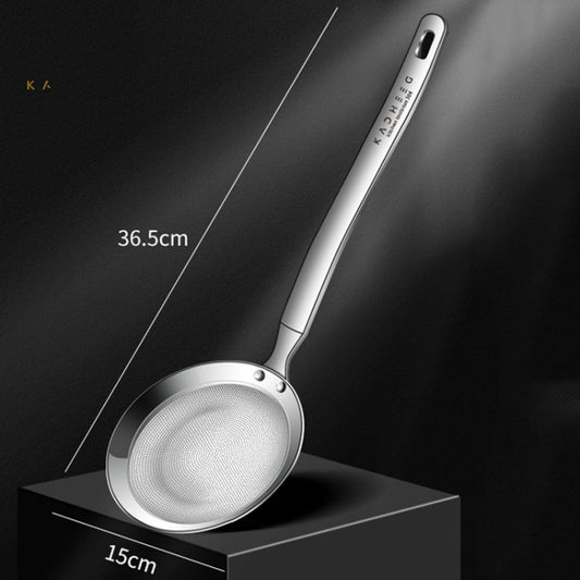 Kacheeg 304 Stainless Steel Soymilk Spoon Kitchen Oil Filter Ladle, Size: 15 x 36.5cm by Kacheeg