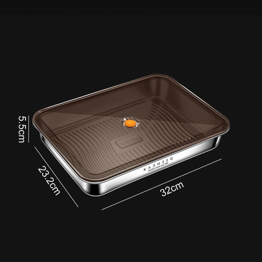 Kacheeg Refrigerator Dumpling Storage Box Home Use Wonton Freezer Organizer, Style: 304 Steel by Kacheeg