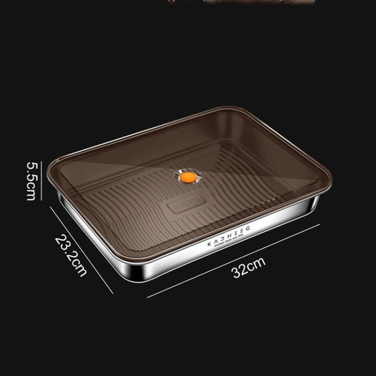 Kacheeg Refrigerator Dumpling Storage Box Home Use Wonton Freezer Organizer, Style: 316 Steel by Kacheeg