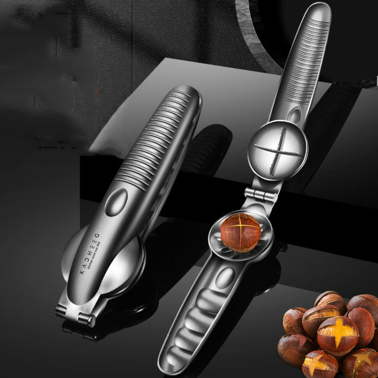 Kacheeg 304 Stainless Steel Chestnut Opener Cross Opening Chestnut Shelling Peeler With 2 Steel Fingers, Style: Classical Model by Kacheeg