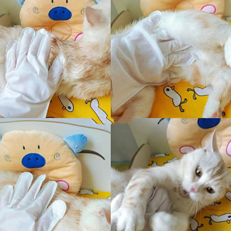 6pcs /Pack KIMHOME Pet No-Rinse Gloves Wipes Dogs Cats Bathing Deodorizing Cleaning Dry Cleaning Pet Supplies by KIMHOME