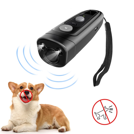 Ultrasonic Dog Repeller Stop Barker Pet Trainer(Black) by bashfashion