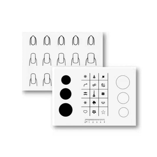 Silicone Manicure Pads Nail Sticker Printing Filling Coloring Pads(21x15cm A) by bashfashion