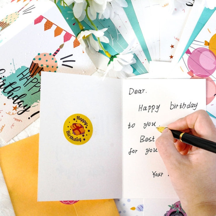 24pcs /Set Happy Birthday Greeting Card With Envelopes And Stickers Set(KP002) by bashfashion