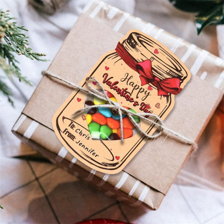 Valentine Day Bottle Shape Greeting Card Holiday Gift Exchange Card Kids Party Favor Message Card, Spec: 24pcs /Set by bashfashion