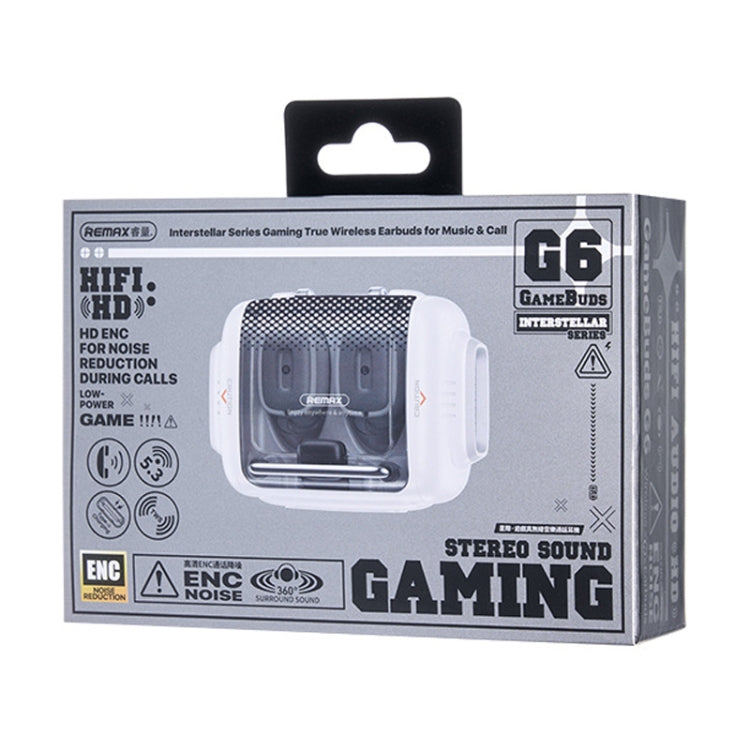 REMAX GameBuds G6 Transparent Wireless Bluetooth Gaming Earphone ENC Noise Reduction Into Ear Gaming Earphone(Ivory White) by REMAX