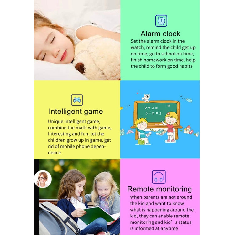 Q19 1.44-inch 2G Network 360-degree Rotating Positioning Camera Smart Waterproof Children Calling Watch(Purple) by bashfashion