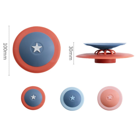 Push Switch Kitchen Sink Filter Deodorizer Cover(Blue Red) by bashfashion