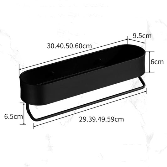 Toilet Shelf No-Punch Bathroom Storage Rack, Specification: 30cm Matte by bashfashion